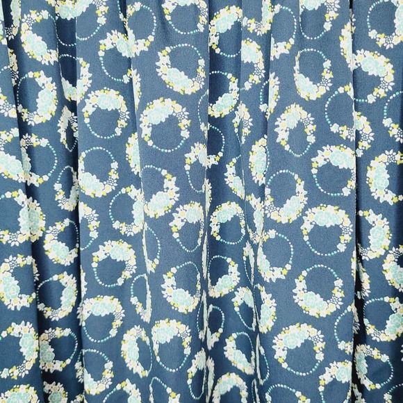 NWT Lauren Conrad Blue & Teal Floral Bustier Spaghetti Strap Dress. Size 10 - Picture 3 of 8